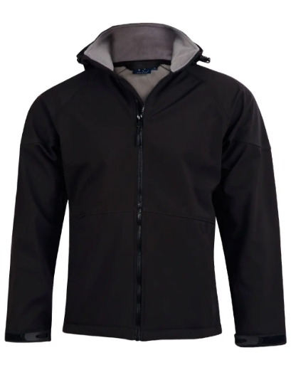 Picture of Winning Spirit, Mens Softshell Full Zip Hoodie